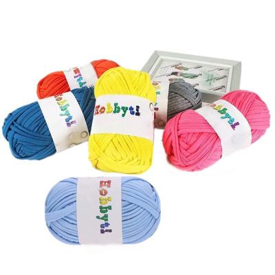 China Anti-pilling Wholesale 100g Threads Hand Knitting Yarn Cloth Tape Line - Woven Line DIY Manual Cloth Floor Carpet Tape Wrapped Yarn Carpet Yarn for sale