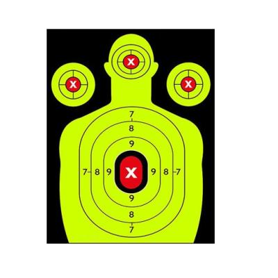 China Hot Selling Comfortable 8 Inch Splatter Silhouette Shooting Target Training Target Self-adhesive Paper for sale