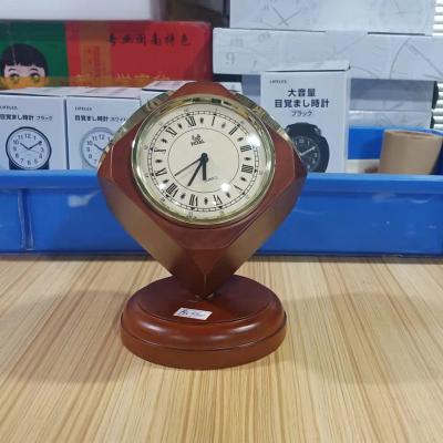 China Best Hotel and Resort Men's Promotional Gifts Cool Wooden Gift/Alarm Clock Business 3 Metal Table IN 1 Step Motion Barometer Hygrometer for sale