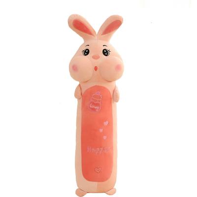 China Plush Toys Fat Faced Pig Rabbit Pillow Personalized Lovely Plush Toys Kids Fat Faced Sleep Partner Pig Rabbit Plush Toys for sale