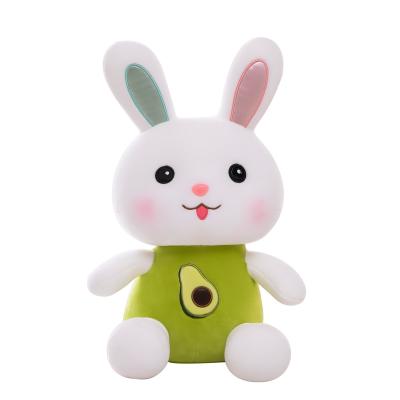 China Custom Wholesale Cheap Wholesale Animals Plush Three Color Fruit Rabbit Soft Plush Toys High Quality New Products Plush Toys Three Color Fruit Rabbit Soft Toys for sale