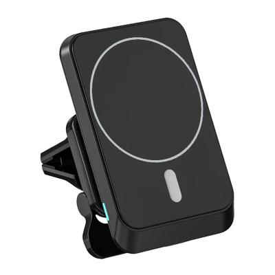 China Qi 15W Wireless Fast Charging Magnet Phone Holder Magnetic Car Mount Holder GTIMLMC for iPhone 13 and iPhone 12 Pro Max for sale