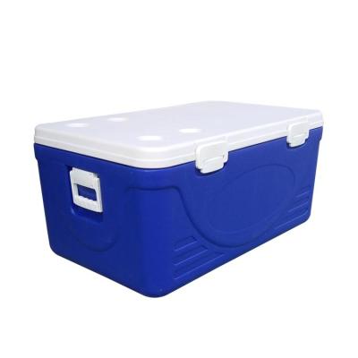 China 2021 New Large Capacity Picnic Cold Box Insulated Ice Cooler Box Plastic Cool Box In Camping for sale