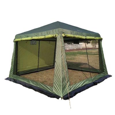 China Large Pole Stake Tent Pole Tent Freestanding Camping Tube Type Multi-person Aluminum Automatic Square Top Tent Park Leisure Pergola for sale