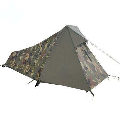 China Hot Sales Outdoor Lightweight Tents Instant Outdoor Waterproof Canvas Camouflage Camp Tent Aluminum Extended Type 1 for sale