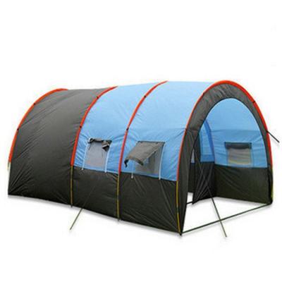 China Big Stake Camping Tent 5-8 Person Tent Family Outdoor Tube Type Tunnel Tent for sale