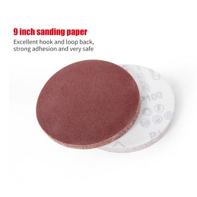 China New Product Sand Granite Tool Discs Polish Emery Paper Grinding Disco 9 Inch for sale