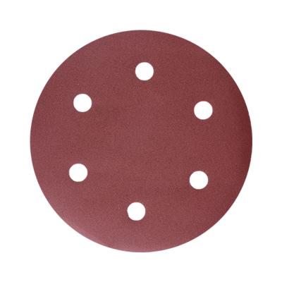 China 9 Inch 6 Hole Drywall Disc Hook And Loop Sandpaper For Wall Painting 9 Inch for sale