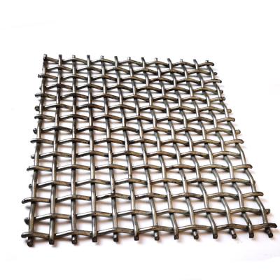 China Mining Quarry Vibrating Screen Plain Weave Square Mesh Crimped Plain Weave Wire Mesh for sale