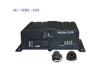 China H.264 SD Card Vehicle 3G Mobile DVR Support Auto Data Overwrite With 4 Channel Video Input for sale