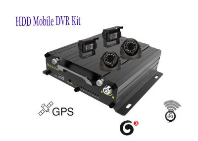 China High Definition HDD Car GPS Tracking System 4 Channel 720P Vehicle Blackbox GPS 3G 4G for sale