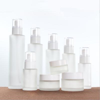 China Hot Selling Personal Care Body Lotion Bottles Perfume Glass Bottle Packaging Glass Spray Cosmetic Bottle for sale