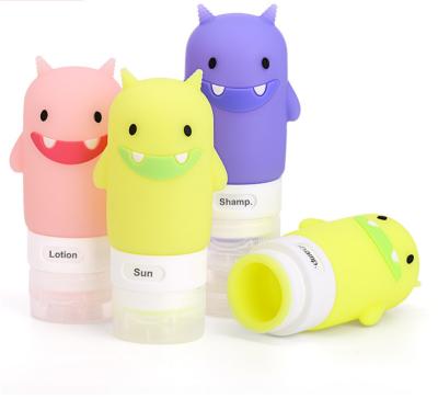 China Cute Mini Personal Care Lotion Storage Bottle Shampoo Shower Gel Silicone Squeeze Bottle for sale