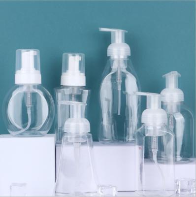 China Wholesale Transparent Foam Pump Plastic Bottle Foaming Pet Personal Care Hand Sanitizer Bottle for sale