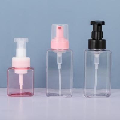 China 2022 Newest Foam Bottle Square Facial Detergent Bottle Cosmetic Empty Foam Bottles for sale