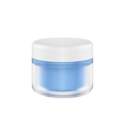 China Hot Selling Cosmetic Customize Double Layers Cosmetic Jar 50ml 100ml 150ml Face Cream Cream Jar for sale