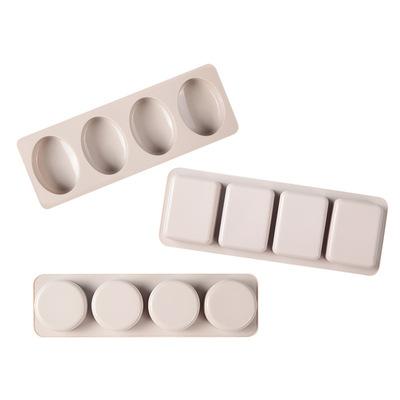 China Viable Hot Sales Silicone Soap Mold Round Square Oval Silicone Soap Mold Handwork DIY Mold for sale