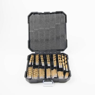 China Goldmoon hot sale 99pcs hss-e metal drilling shank 4241round twist drill bits set for drilling for sale