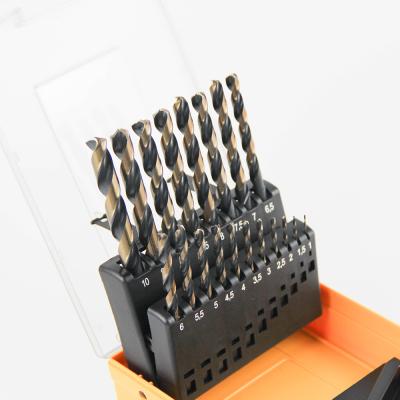 China Make hole GOLDMOON hss liner twist drill bit fully ground 5% cobalt M35 hss twist drill bit for sale