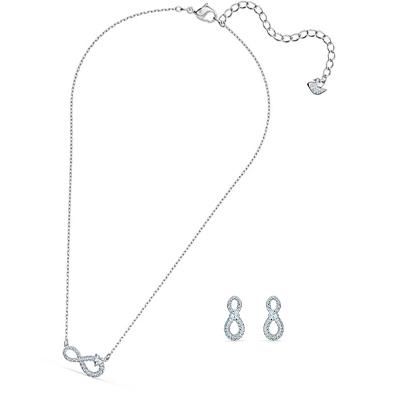 China CLASSIC trendy infinity jewelry necklace and earrings set for the elegant lady for sale