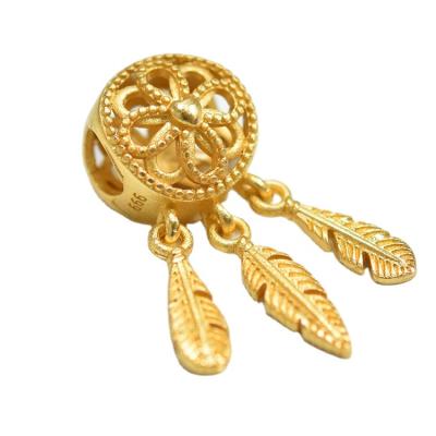 China Fine Polishing Gold Plated Spiritual Dream Jewelry Catcher Charms For Jewelry Accessories for sale