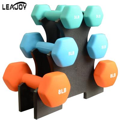 China Wholesale Durable High Quality Indoor Gym Fitness Exercise Neoprene Dumbbell Set for sale