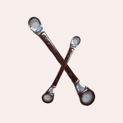 China Carbon Steel Hand Tool (Sizes: 6*7 21*24) Double Offset Ring Spanner Wrench for sale