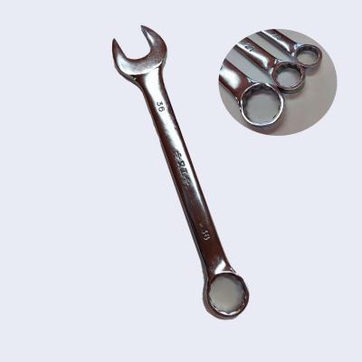 China High Quality Dual Function Chrome Plating Carbon Steel Mirror Combination Wrench Spanner for sale