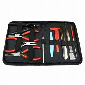 China Portable HIGH QUALITY PEARLING TOOL KIT 10 PC PEARL TOOL KIT FOR PEARL JEWELRY MAKING for sale