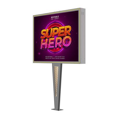 China Customized high end design IP65 waterproof p6 8000nits steel advertising digital screen outdoor led billboard for sale