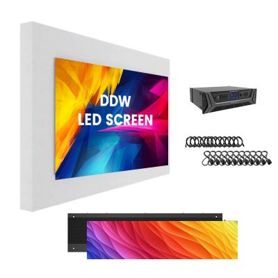 중국 P1.56 P1.95 P2.5 P2.6 P2.9 P3.91 LED 화면 - 500x250/750x250/1000x250mm 알루미늄 캐비닛, 방송 스튜디오 및 기업 행사용 1200nits 판매용