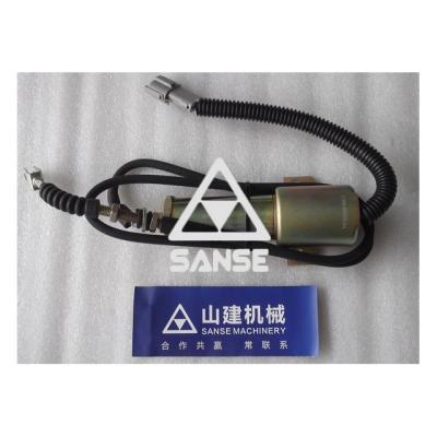 China High Quality 24V Excavator Engine Stop Solenoid 11E1-60100-24 For R210 Excavator Parts Flameout Solenoid for sale