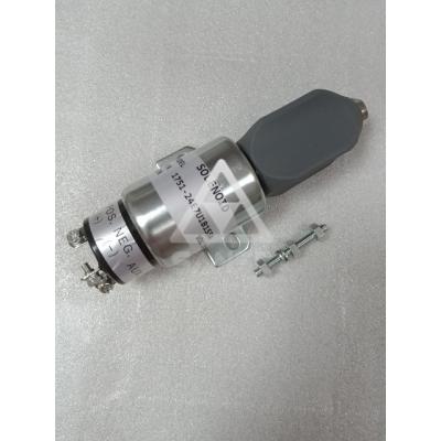 China Excavator Stop Solenoid, Shutoff Excavator Fuel Shutoff Solenoid 24V 1751-24E7U1B1S5A 3864274 R210W for sale