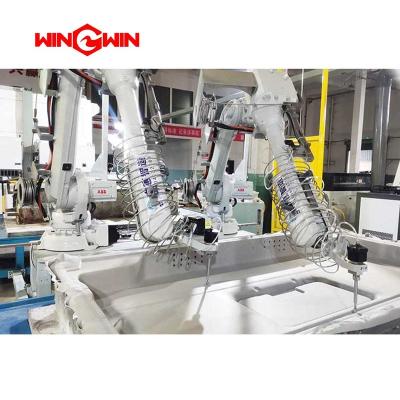 China High efficiency robot water jet cutting technology waterjet cutting equipment for sale