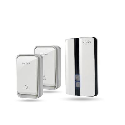 China Newest ABS Plastic Newest Smart Home Self Powered Alarm Battery Free Designed Wireless Doorbell New for sale