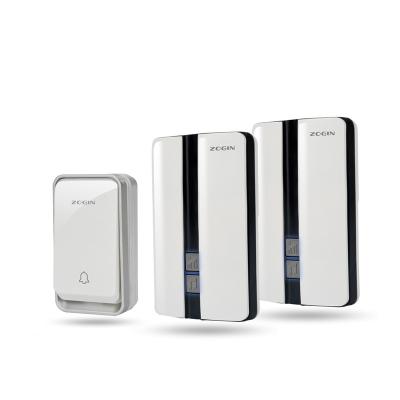 China ABS Plastic 150m Remote Long Chain Wireless Doorbell No Battery Self Powered Bell OEM Acceptable for sale