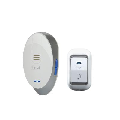 China ABS plastic wireless doorbell with 32 chimes and 150M adjustable volume in the open area for sale