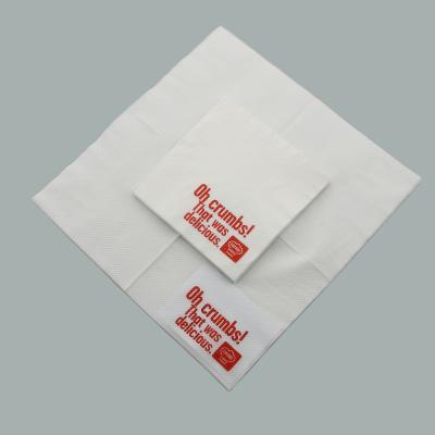 China Printed Printing Paper Hard And Strong Disposable Napkin Personalized Table Napkins Wholesale for sale