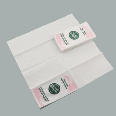 China White Custom Printed Dinner Paper Napkins 8 Fold Table Dinner Napkin With Logo Printing for sale