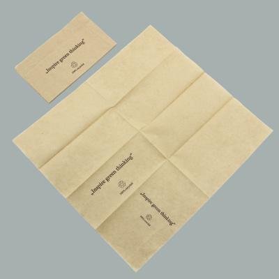 China Biodegradable And Compostable Unbleached Natural Color Dinner Napkin Brown Dinner Napkin 100% Natural Pre-consumer Recycled Material for sale