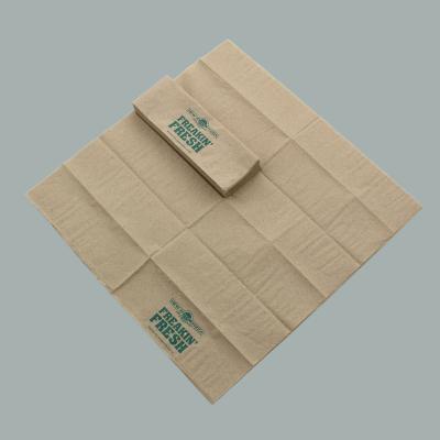 China Printed Mail Paper Towel Consumer Recycled Brown Unbleached Paper Towel for sale