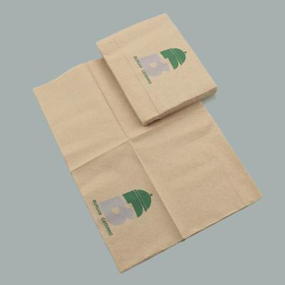 China Unbleached Natural Recycled Pulp Bamboo Pulp Custom Printing Brown Unbleached Kraft Paper Towel Towel for sale