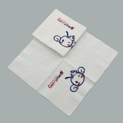 China Beverage Paper Napkin Cocktail Biodegradable Napkin Custom Logo Printing Virgn Pulp Bamboo Pulp Recycled Pulp for sale