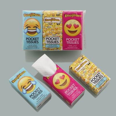 China Handkerchief Biodegradable Ultra Soft Paper Tissue Pocket Tissue Pocket Tissues for sale