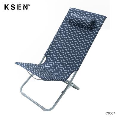 China Folding Modern Metal Recliner Portable Beach Chair KC-C0367 for sale