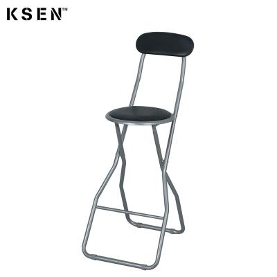 China Helm Chair Round Steel Bar Chairs With Backrest KC-7513U for sale