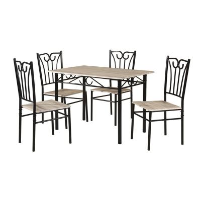 China Modern Chinese style iron dining table and chair set TC0132 for sale