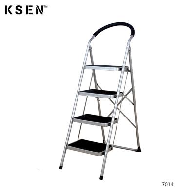 China Folding Ladders 4 Tier Folding Step Ladder With Handle KC-7014 for sale