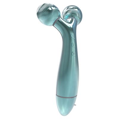 China New Design Anti-Puffiness Portable 360 ​​Rotation Facial Massager Lifting Thin Face Slimming Roller Face Massager for sale