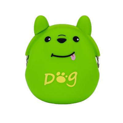 China Hot Selling Animal Silicone Money Bag Women Silicone Pouch Coin Latch Purse Cartoon Wholesale Doggie Puppy Shape Silicon Pouch For Trinkets for sale